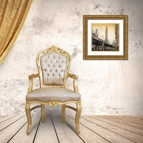The Chrysler Building from the Gold Ornate Wood Framed Art Print with Double Matting by Daniels, Matthew
