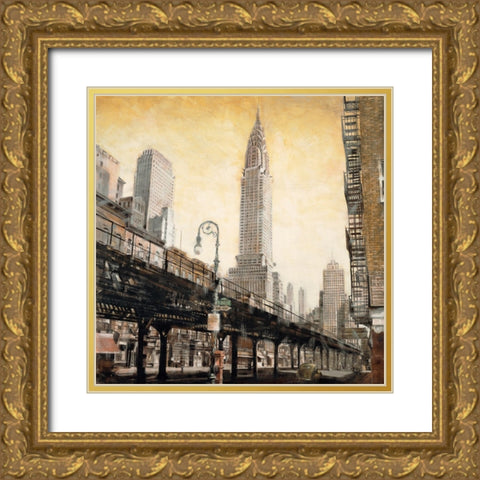 The Chrysler Building from the Gold Ornate Wood Framed Art Print with Double Matting by Daniels, Matthew
