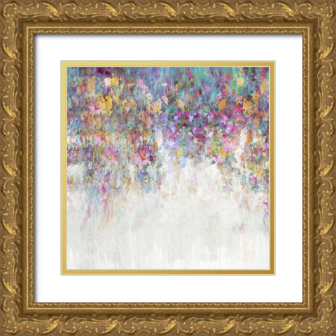 Cascading II Gold Ornate Wood Framed Art Print with Double Matting by Robbins, Nikki