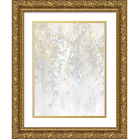 Cascade Neutral Gold Ornate Wood Framed Art Print with Double Matting by Robbins, Nikki