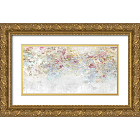 Charmed Magenta and Aqua Gold Ornate Wood Framed Art Print with Double Matting by Robbins, Nikki