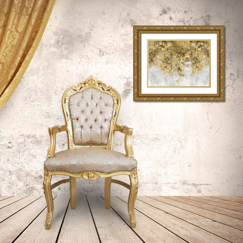 Charmed Amber and Gold Gold Ornate Wood Framed Art Print with Double Matting by Robbins, Nikki