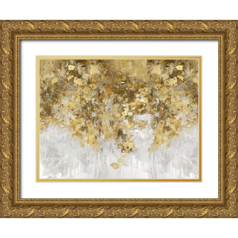 Charmed Amber and Gold Gold Ornate Wood Framed Art Print with Double Matting by Robbins, Nikki