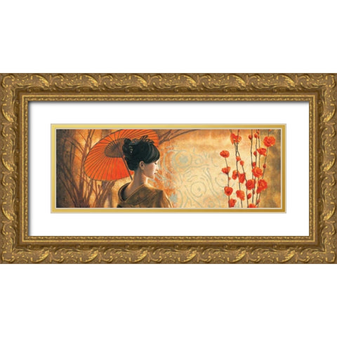 Deep Tranquility Gold Ornate Wood Framed Art Print with Double Matting by Martinay, Nicole