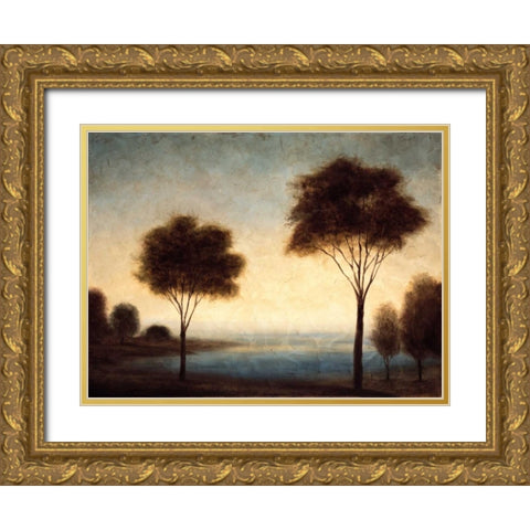 Water Dreams I Gold Ornate Wood Framed Art Print with Double Matting by Thomas, Neil