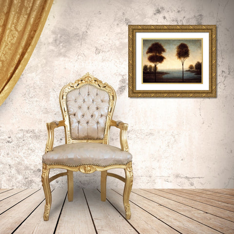 Water Dreams II Gold Ornate Wood Framed Art Print with Double Matting by Thomas, Neil