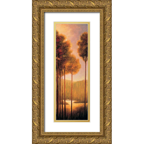 Through the Woods III Gold Ornate Wood Framed Art Print with Double Matting by Thomas, Neil