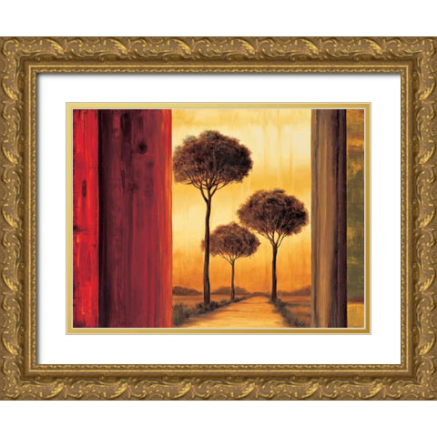 Entrancing II Gold Ornate Wood Framed Art Print with Double Matting by Thomas, Neil