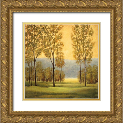 Misty Morning I Gold Ornate Wood Framed Art Print with Double Matting by Thomas, Neil