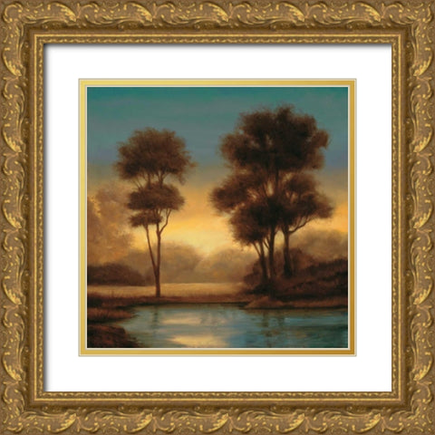 Twilight II Gold Ornate Wood Framed Art Print with Double Matting by Thomas, Neil