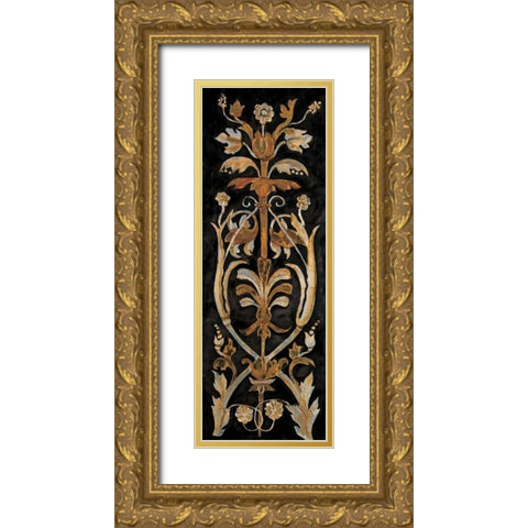 Classic Scroll I Gold Ornate Wood Framed Art Print with Double Matting by Segovia, Pablo