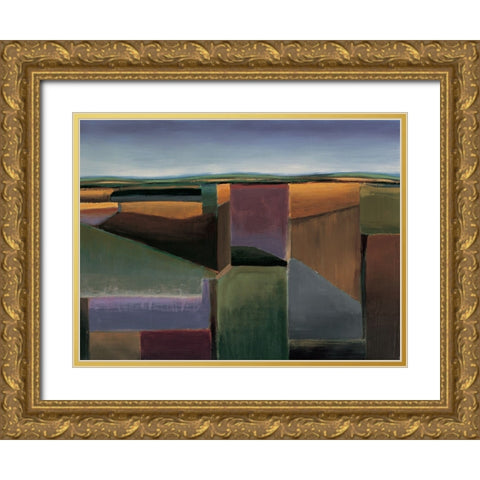 Tera I Gold Ornate Wood Framed Art Print with Double Matting by Carelli, Patricia