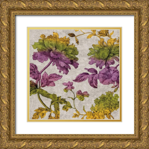 Full Bloom II Gold Ornate Wood Framed Art Print with Double Matting by Davis, Pamela