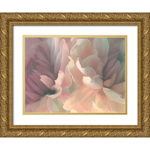 Chrysanthemum II Gold Ornate Wood Framed Art Print with Double Matting by Pollard, David
