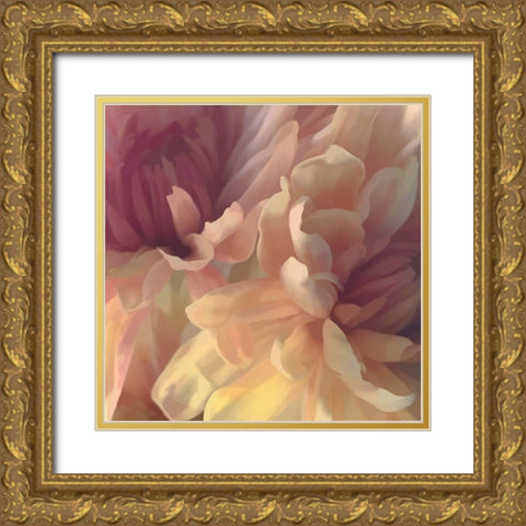 Chrysanthemum III Gold Ornate Wood Framed Art Print with Double Matting by Pollard, David