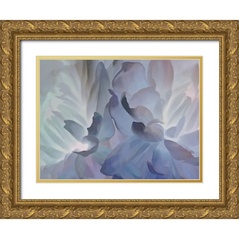 Chrysanthemum VI Gold Ornate Wood Framed Art Print with Double Matting by Pollard, David