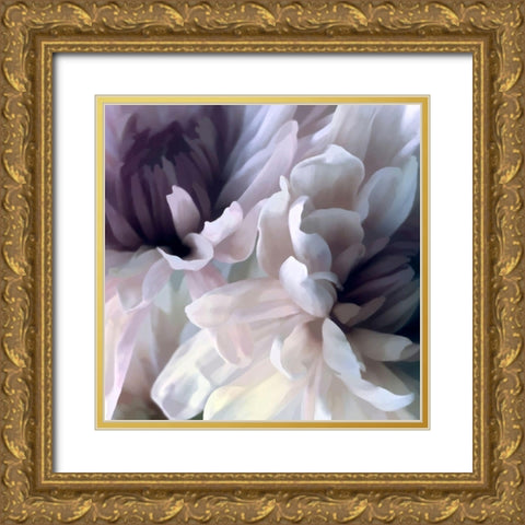 Chrysanthemum IX Gold Ornate Wood Framed Art Print with Double Matting by Pollard, David