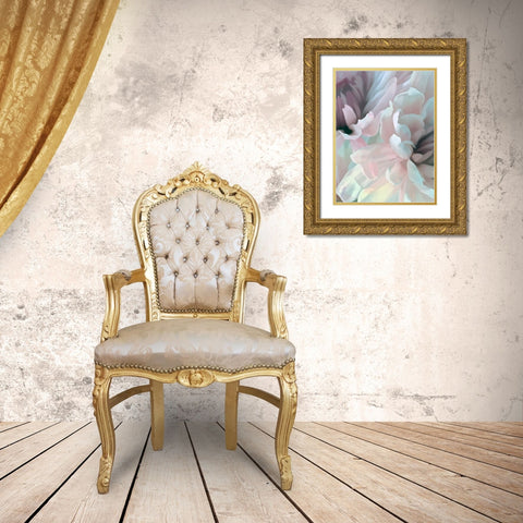 Chrysanthemum XII Gold Ornate Wood Framed Art Print with Double Matting by Pollard, David