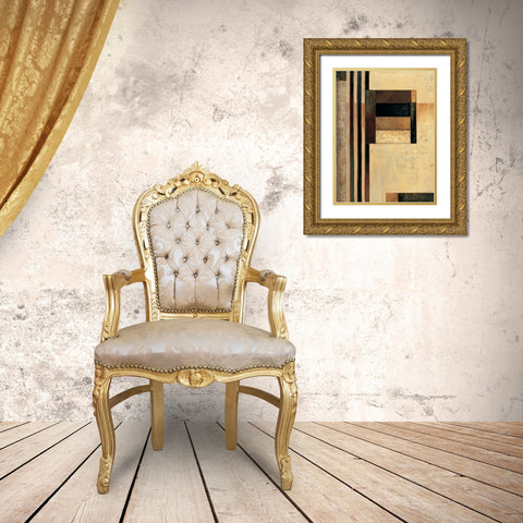 Direct I Gold Ornate Wood Framed Art Print with Double Matting by Sanderson, Paul