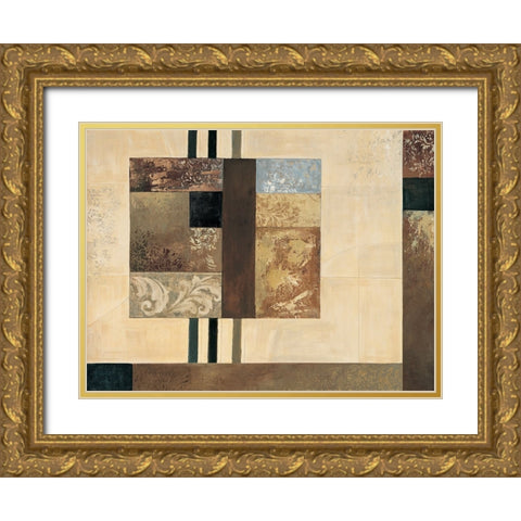 Advantage I Gold Ornate Wood Framed Art Print with Double Matting by Sanderson, Paul
