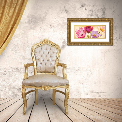 Danse de fleurs I Gold Ornate Wood Framed Art Print with Double Matting by Viollet, Pierre