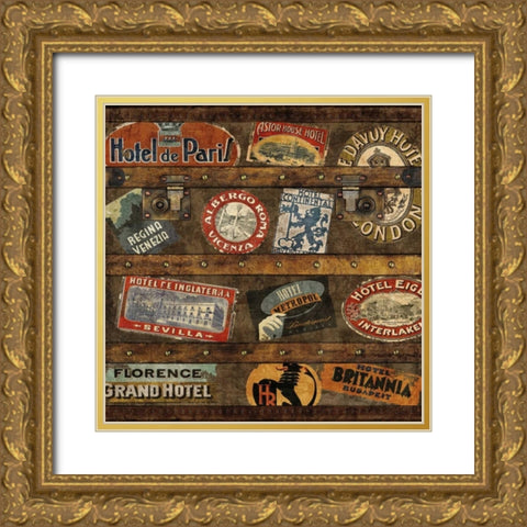 Well Traveled II Gold Ornate Wood Framed Art Print with Double Matting by Brennan, Russell