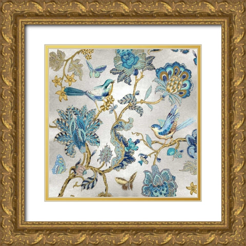 Passing Thru on Silver II Gold Ornate Wood Framed Art Print with Double Matting by Campbell, Renee