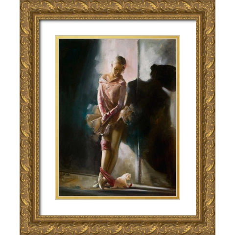 Back Stage Gold Ornate Wood Framed Art Print with Double Matting by Di Scenza, Ron