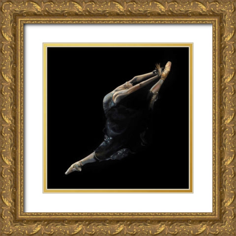 Darkness Gold Ornate Wood Framed Art Print with Double Matting by Di Scenza, Ron