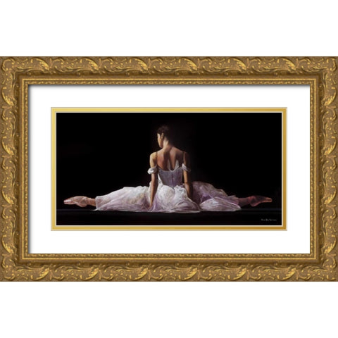 Leg Strecth Gold Ornate Wood Framed Art Print with Double Matting by Di Scenza, Ron