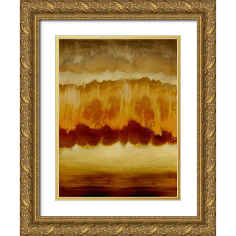 Animate II Gold Ornate Wood Framed Art Print with Double Matting by Springer, Rachel