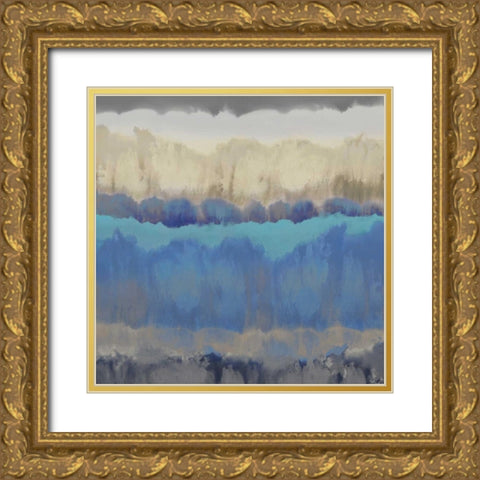 Murmur II Gold Ornate Wood Framed Art Print with Double Matting by Springer, Rachel