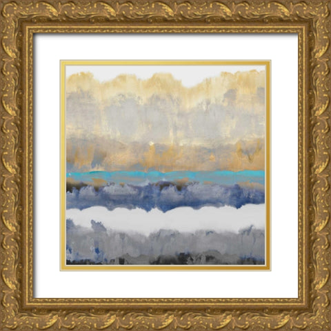 Murmur III Gold Ornate Wood Framed Art Print with Double Matting by Springer, Rachel