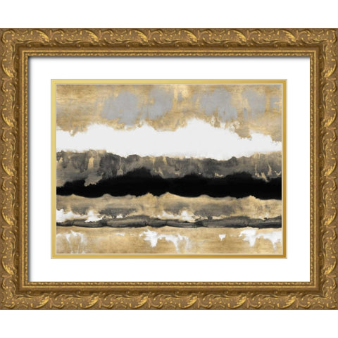 Golden Undertones II Gold Ornate Wood Framed Art Print with Double Matting by Springer, Rachel