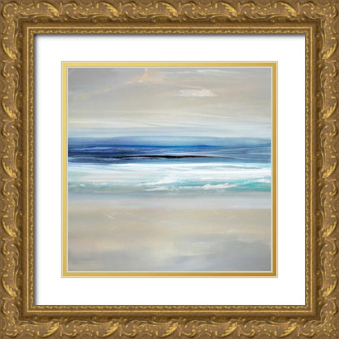 Sway II Gold Ornate Wood Framed Art Print with Double Matting by Springer, Rachel