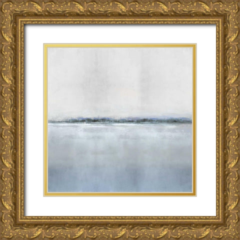 Whisper I Gold Ornate Wood Framed Art Print with Double Matting by Springer, Rachel