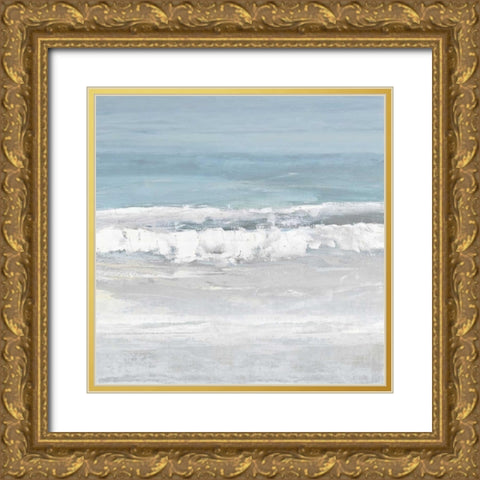 Tides III Gold Ornate Wood Framed Art Print with Double Matting by Springer, Rachel