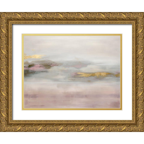 Suspend in Blush Gold Ornate Wood Framed Art Print with Double Matting by Springer, Rachel