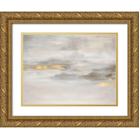 Ethereal in Neutral Gold Ornate Wood Framed Art Print with Double Matting by Springer, Rachel