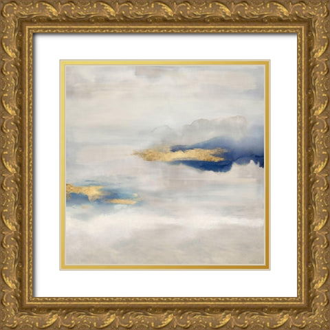 Ethereal with Blue IV Gold Ornate Wood Framed Art Print with Double Matting by Springer, Rachel