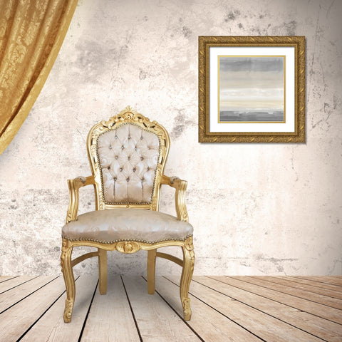 Cream Horizon Gold Ornate Wood Framed Art Print with Double Matting by Springer, Rachel