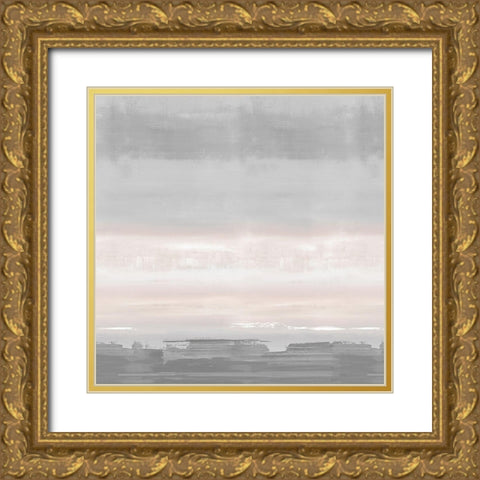 Blush Horizon Gold Ornate Wood Framed Art Print with Double Matting by Springer, Rachel