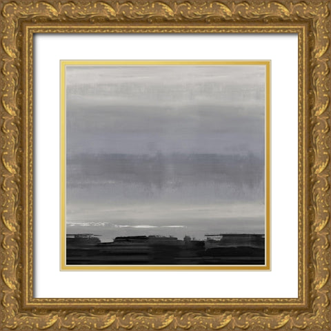 Midnight Horizon II Gold Ornate Wood Framed Art Print with Double Matting by Springer, Rachel