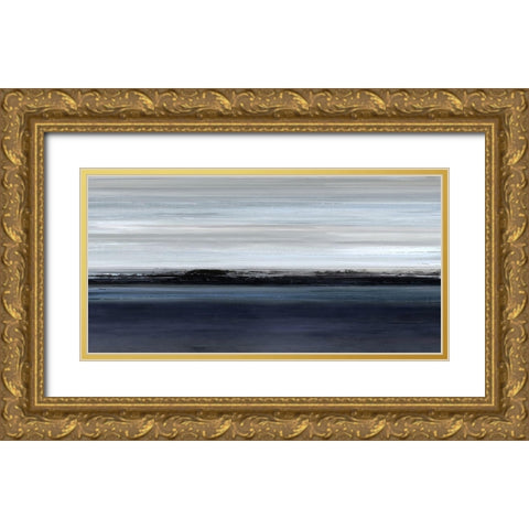 Midnight Light Gold Ornate Wood Framed Art Print with Double Matting by Springer, Rachel