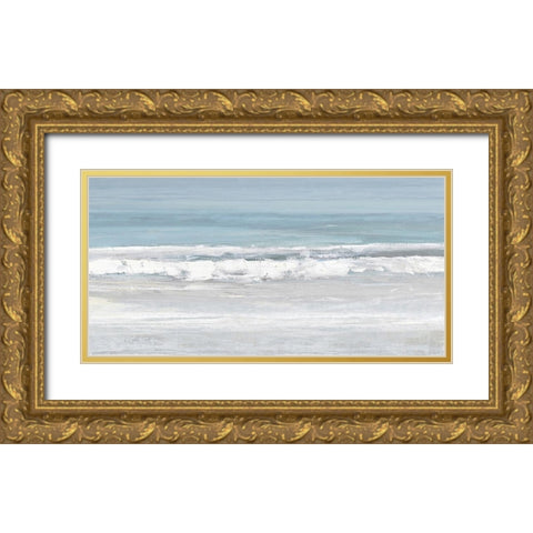 The Surf I Gold Ornate Wood Framed Art Print with Double Matting by Springer, Rachel
