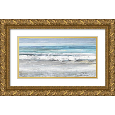 The Surf II Gold Ornate Wood Framed Art Print with Double Matting by Springer, Rachel