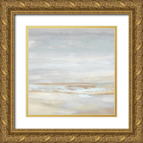 Horizon Light III Gold Ornate Wood Framed Art Print with Double Matting by Springer, Rachel