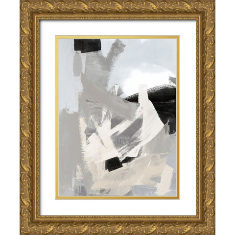 Layers I Gold Ornate Wood Framed Art Print with Double Matting by Springer, Rachel