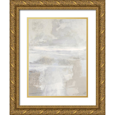 Open Space III Gold Ornate Wood Framed Art Print with Double Matting by Springer, Rachel