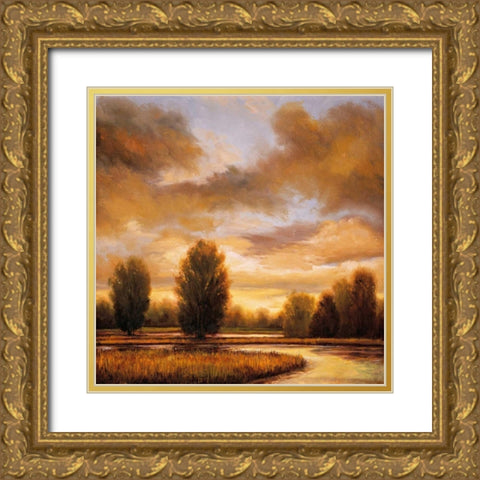 Away from It All I Gold Ornate Wood Framed Art Print with Double Matting by Franklin, Ryan